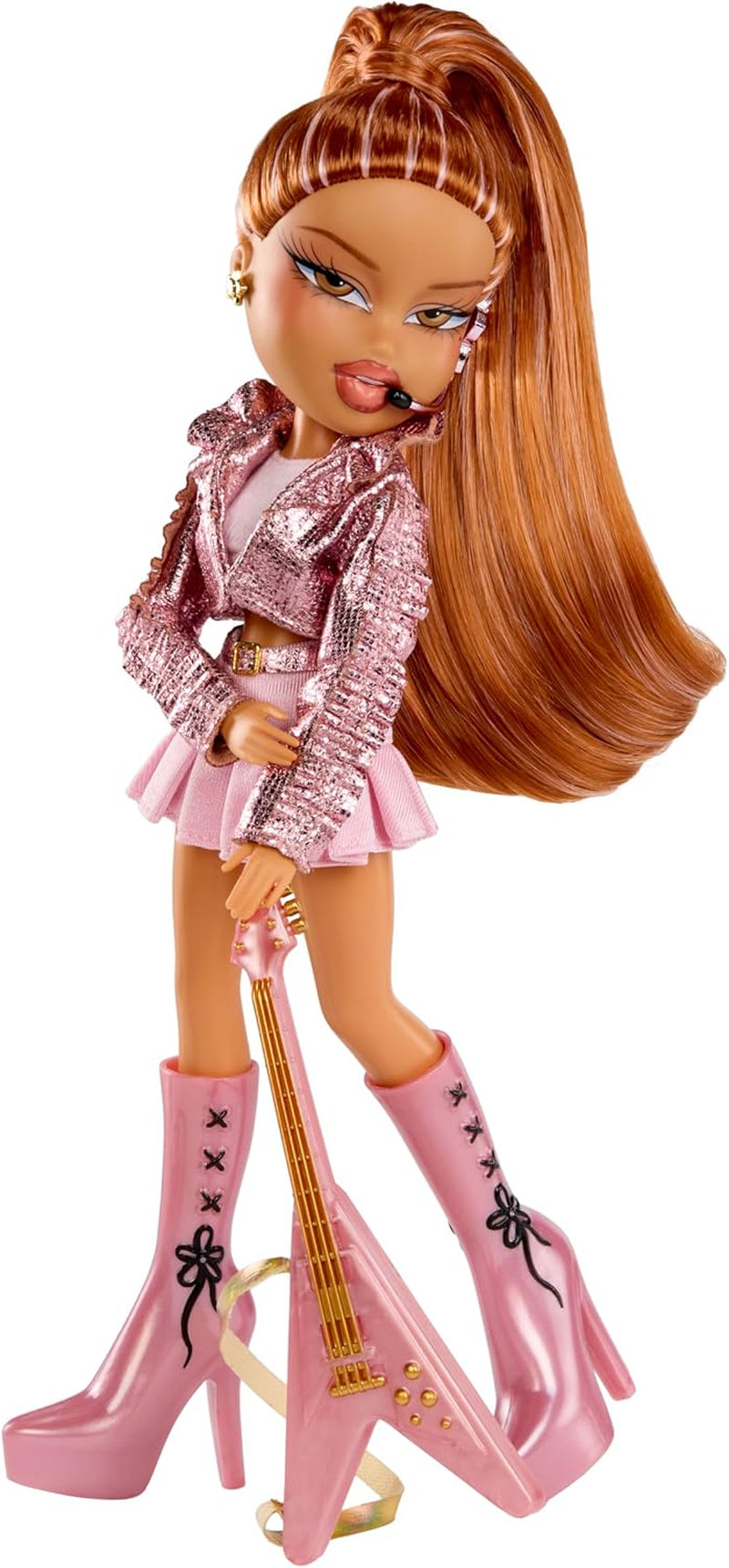 BRATZ Pop Starz Yasmin – Módní panenka se sběratelským kouzlem, oblečením a hudebními doplňky