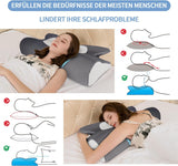 IDEA Polštář Paměťová pěna Polštář, Ergonomický Polštář Ortopedický Polštář Bolest krku, Polštář na spaní pro bolesti bočních zad a břicha, Polštář na krk Polštář proti chrápání pro dospělé Krční Ortopedické Polštáře Naty Shop
