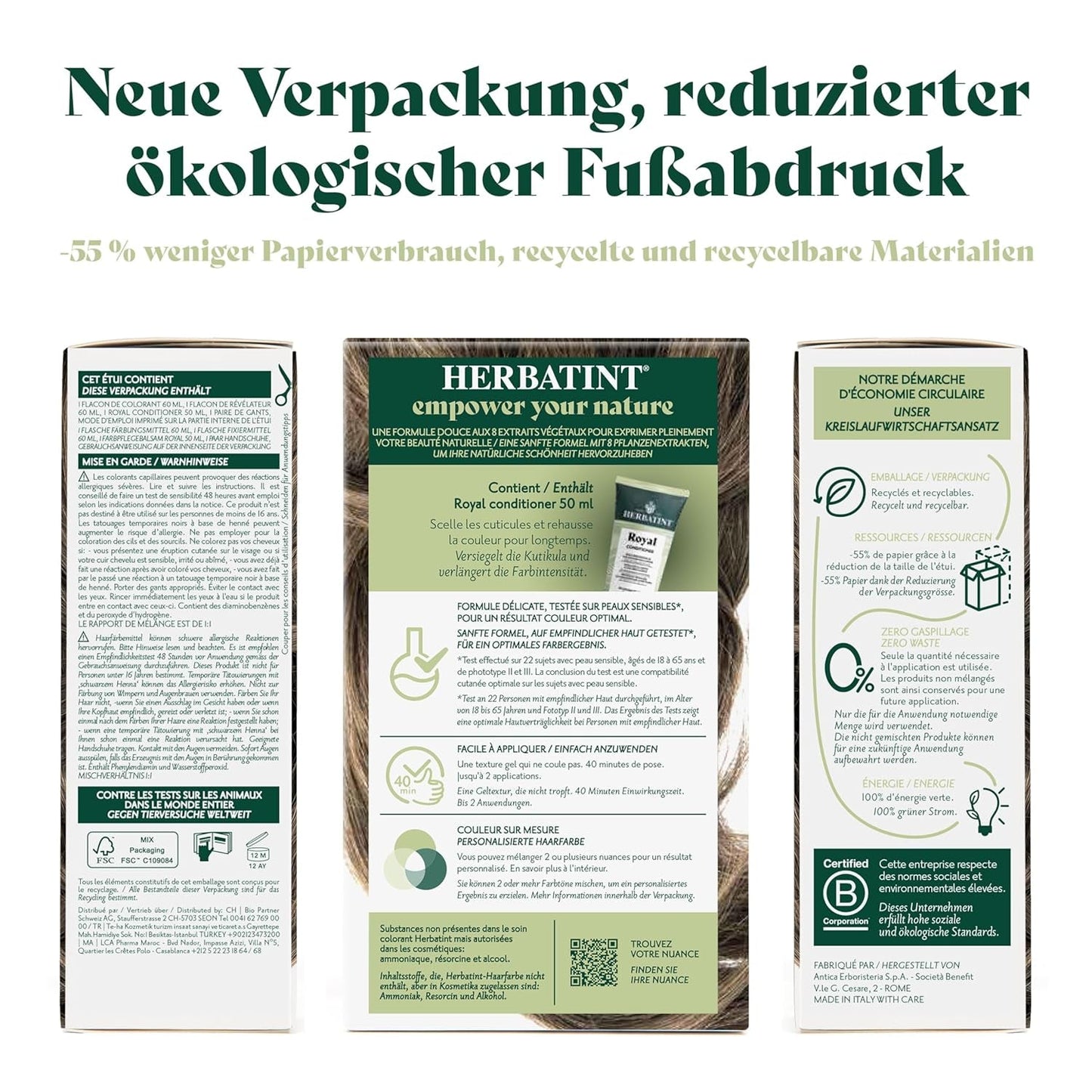 Permanentní gel na barvu vlasů 6N tmavá blond - 170 ml I Bez amoniaku, 100% krytí šedivých vlasů I Testováno na citlivé pokožce, s 8 rostlinnými výtažky Barva na vlasy Naty Shop