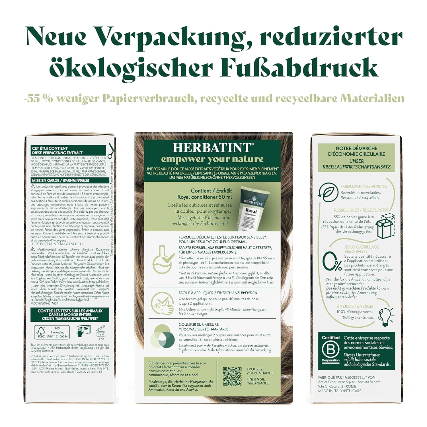 Permanentní gel na barvu vlasů 6N tmavá blond - 170 ml I Bez amoniaku, 100% krytí šedivých vlasů I Testováno na citlivé pokožce, s 8 rostlinnými výtažky Barva na vlasy Naty Shop