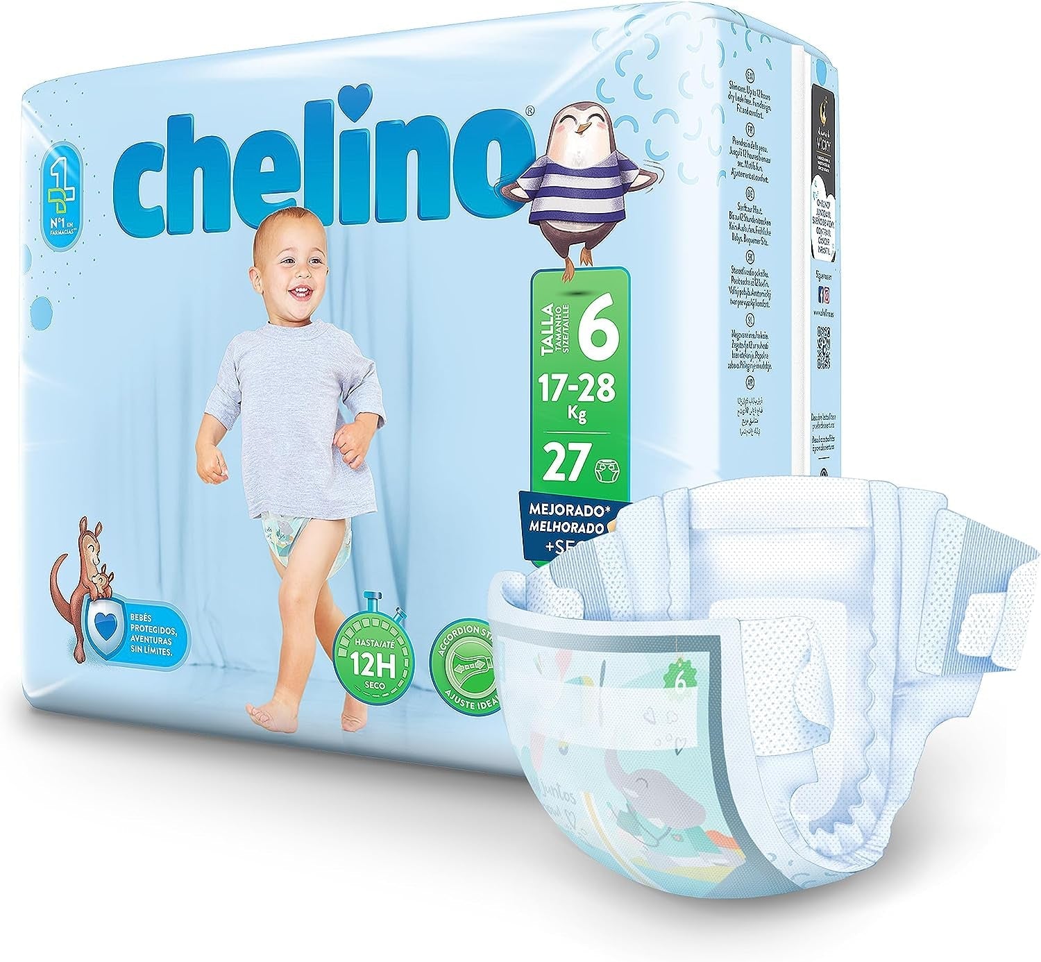 Pleny Indas Fashion & Love XL, velikost 6 (17-28 kg), 27 kusů