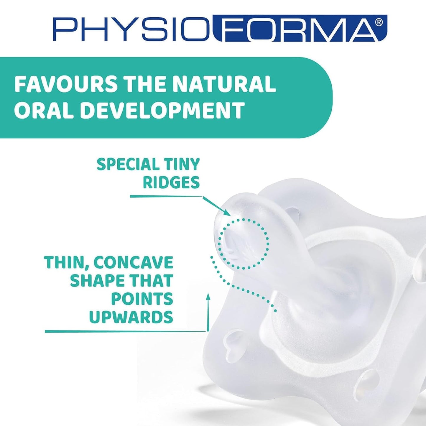 PHYSIOFORMA MINI MĚKKÁ SUSPENZE PRO ČIŠTĚNÍ, SVĚTLÁ, 2-6M, 100% SILIKON, 2 KS