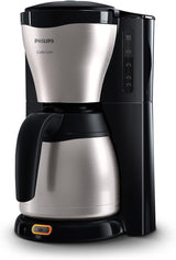 Espresso kávovar PHILIPS Café Gaia s filtrem – nerezová termoska, systém proti odkapávání, intenzivní aroma, automatické vypnutí, 1300 ml, černá (HD7546/20)