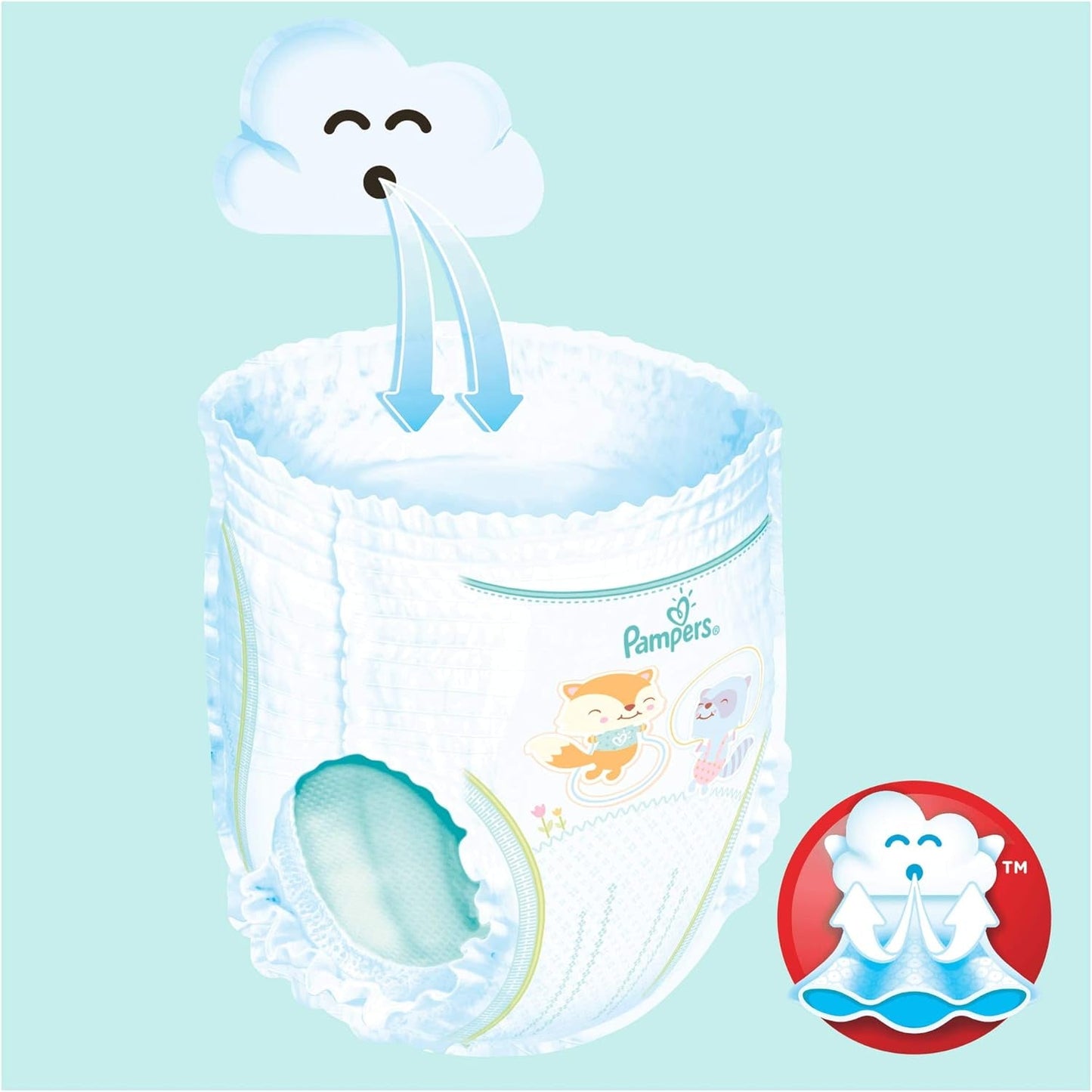 Pampers (stará verze), kalhotky, velikost 4, 9kg-15kg, tři balení (1 x 88 plen)
