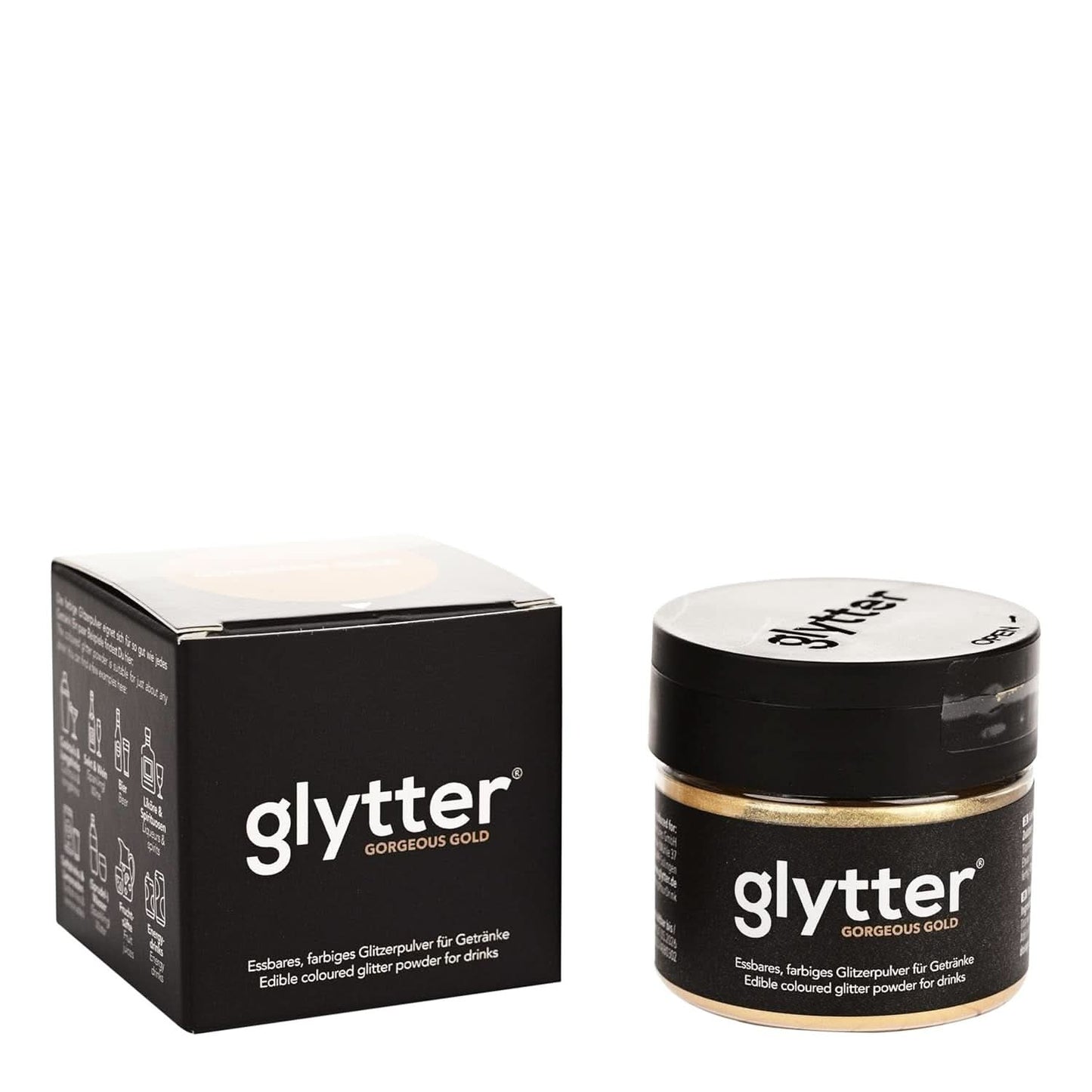 Glytter, Jedlé třpytky na nápoje a tekutiny, 10 gramů Glitter Naty Shop