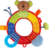 SIGIKID 40490 Aktivní kroužek Baby Activity PlayQ Hračka pro dívky a chlapce pro děti doporučeno od 3 měsíců Vícebarevné Hračky pro miminka Naty Shop Vícebarevná/medvěd