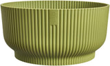 elho Vibes Fold Bowl 25 - Vnitřní květináče - 100% recyklovaný plast - Ø 24,9 x V 12,1 cm - Zelená/Ferngrün