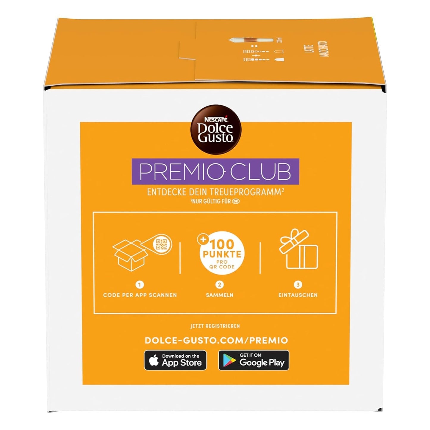 NESCAFÉ DOLCE GUSTO Latte Macchiato Kaffeekapseln 3er Pack (3 x 16 kapslí)