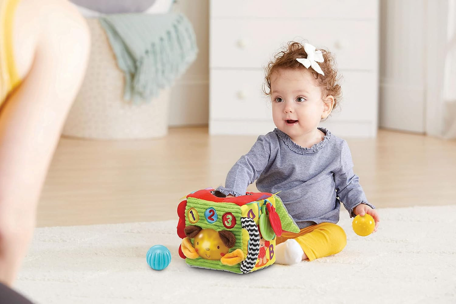 Vtech 80-528204 1-2-3 kostka plyšová hračka pro děti Jucarii Bebe Naty Shop