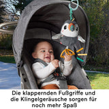 FISHER-PRICE Flap & Go Toucan - Plyšová hračka do kočárku podporuje jemné motorické a smyslové dovednosti u novorozenců od narození HNX66 Baby Toys Naty Shop