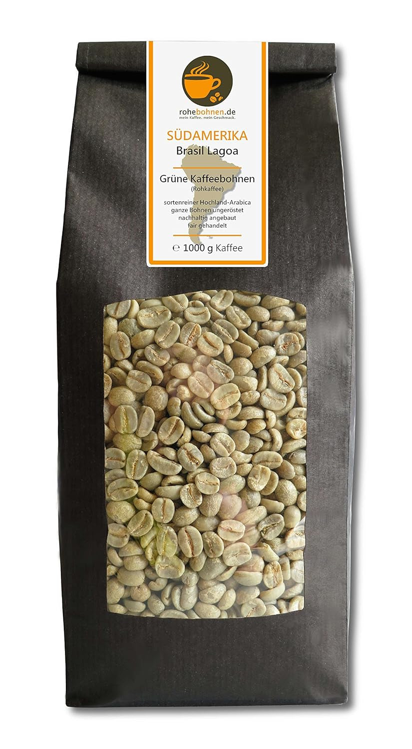 Surová káva - Green Highland Coffee Brazil Lagoa (zelená kávová zrna 1000g)