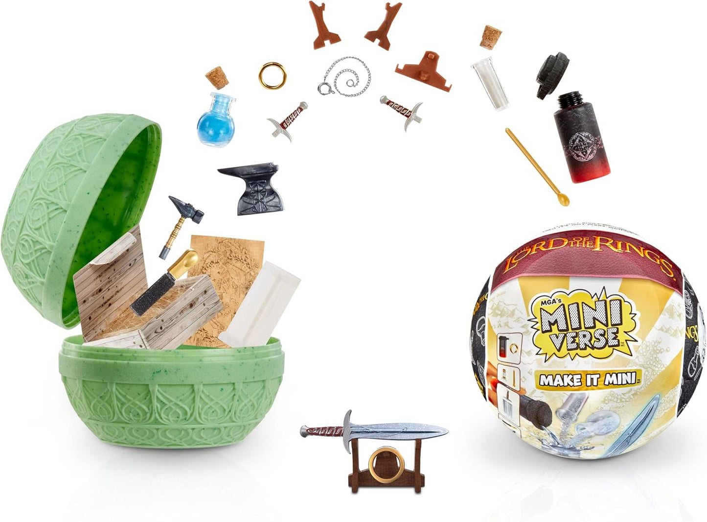 Mga'S Miniverse Make It Mini - Pán prstenů Mini Sběratelské předměty Balíček naslepo Repliky sady Resin Craft Vhodné pro sběratele a 8 let staré Ne ESSBAR Akční figurky Naty Shop Výchozí název