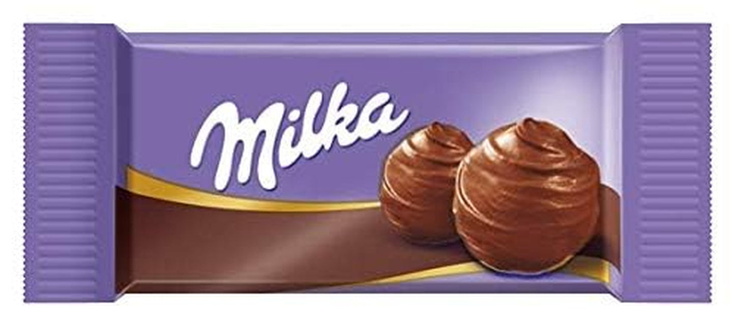 Milka Naps Mix – Mini čokoládové čtverečky ve 4 sortimentech: Alpské mléko, Jahody, Lískové oříšky, Kakaový krém – 1 x 1 kg