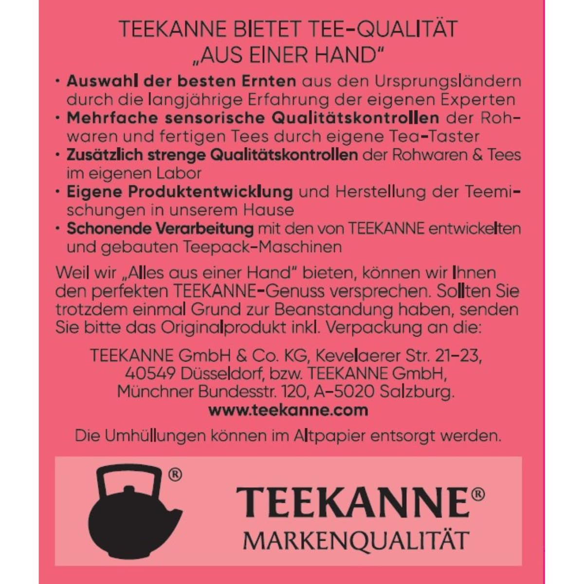 Teekanne Premium Fruit Selection, balení 5 ks (5 x 20 čajových sáčků), 5 x 60 g