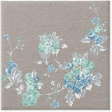 PAW - 3vrstvé ubrousky (33 X 33 cm) I 20 kusů I Ideální na narozeniny, večírky, svatby, přijímání a svátky I Barevné papírové ubrousky - Elegantní květiny I Barva: Pokojná zahrada