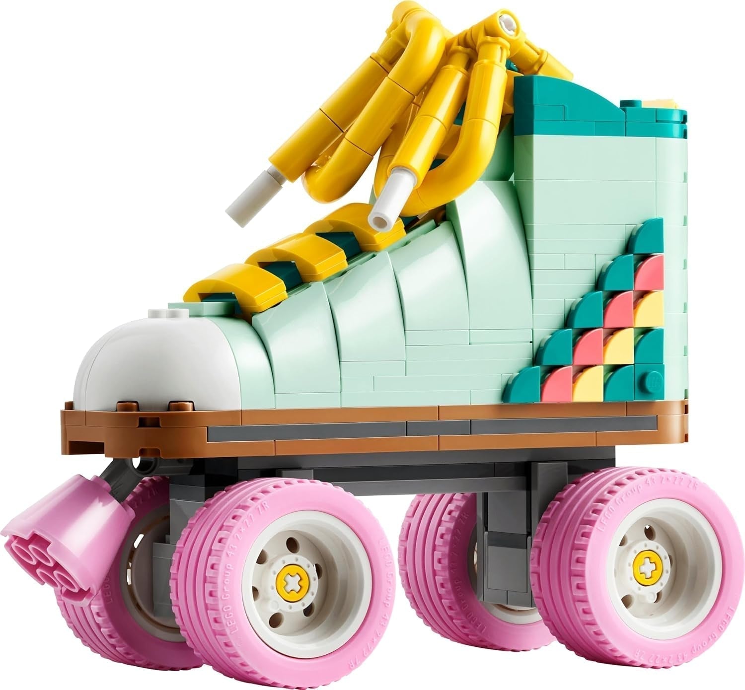 Hračka na kolečkové brusle LEGO Creator 3v1 pro dívky a chlapce s mini skateboardem a Boomboxem, retro dekorace do ložnice, dárek k narozeninám pro 8 let 31148 Stavebnice Besuche den LEGO-Store