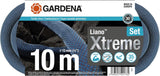 Sada Gardena Liano Xtreme 1/2 palce 10m: Extrémně robustní textilní zahradní hadice pro vnitřní kohoutky s lehkou vnitřní hadicí z PVC odolnou vůči povětrnostním vlivům (18460-20)