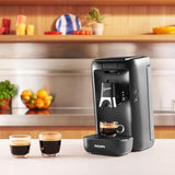 Kávovar na espresso na kapsle PHILIPS Senseo Maestro – technologie Intense Plus, vysoce kvalitní espresso, ekologický design, nádrž na vodu 1,2 l, funkce Memo, indikátor odvápnění (CSA260/60)