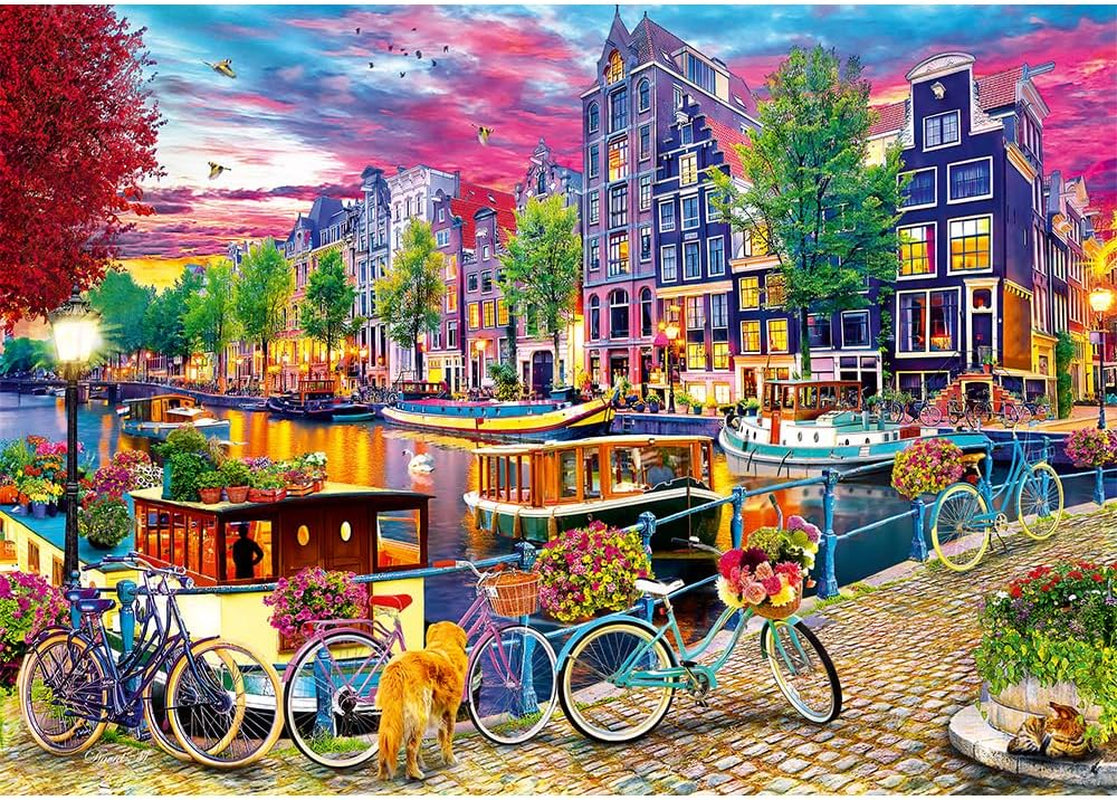 Trefl - Puzzle 2v1: Evropská hlavní města - 2 x 500 dílů - Sada dvou hlavolamů, DIY, kreativní zábava, pro dospělé a děti 10+ Puzzle Naty Shop