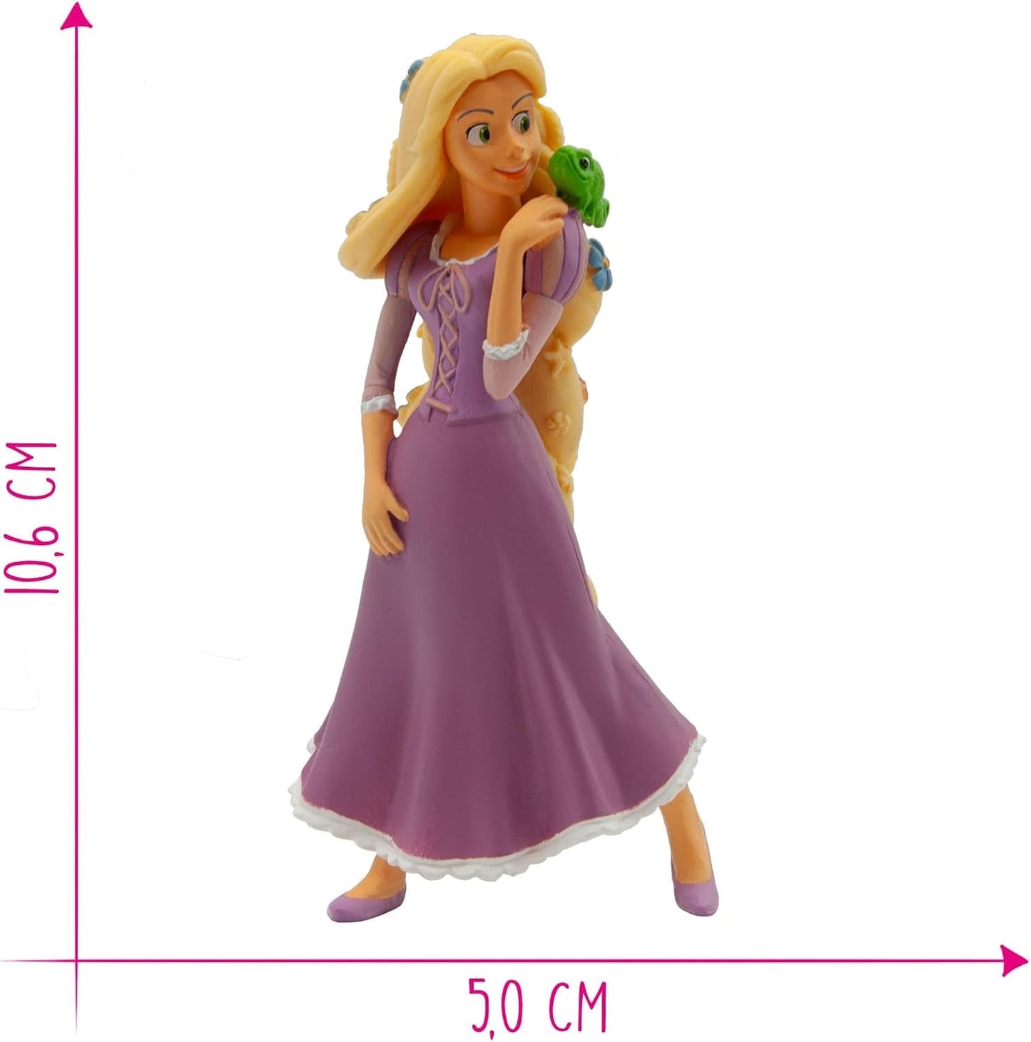 Bullyland 12424 - Květinová figurka Rapunzel od Walta Disneyho Rapunzelˆ' Nově malovaná, cca. 10,6 cm, věrné detailům, ideální jako malý dárek pro děti od 3 let, zrníčka Akční figurky Naty Shop
