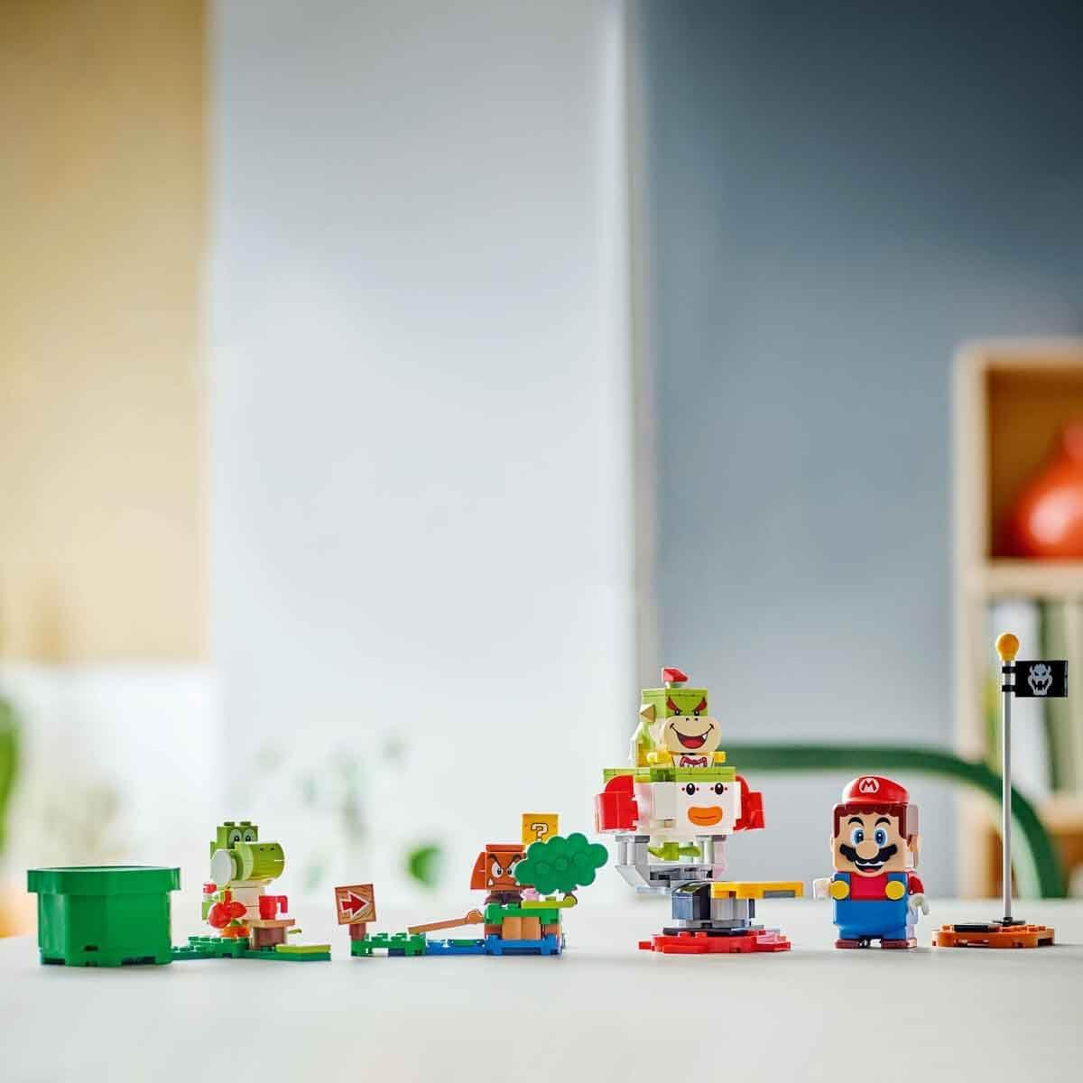 LEGO Super Mario Dobrodružství s interaktivním Mariem, sada vozíků pro klauna, hračka Yoshi, dárek pro Nintendo pro chlapce, dívky a hráče od 6 let 71439 Stavebnice Besuche den LEGO-Store