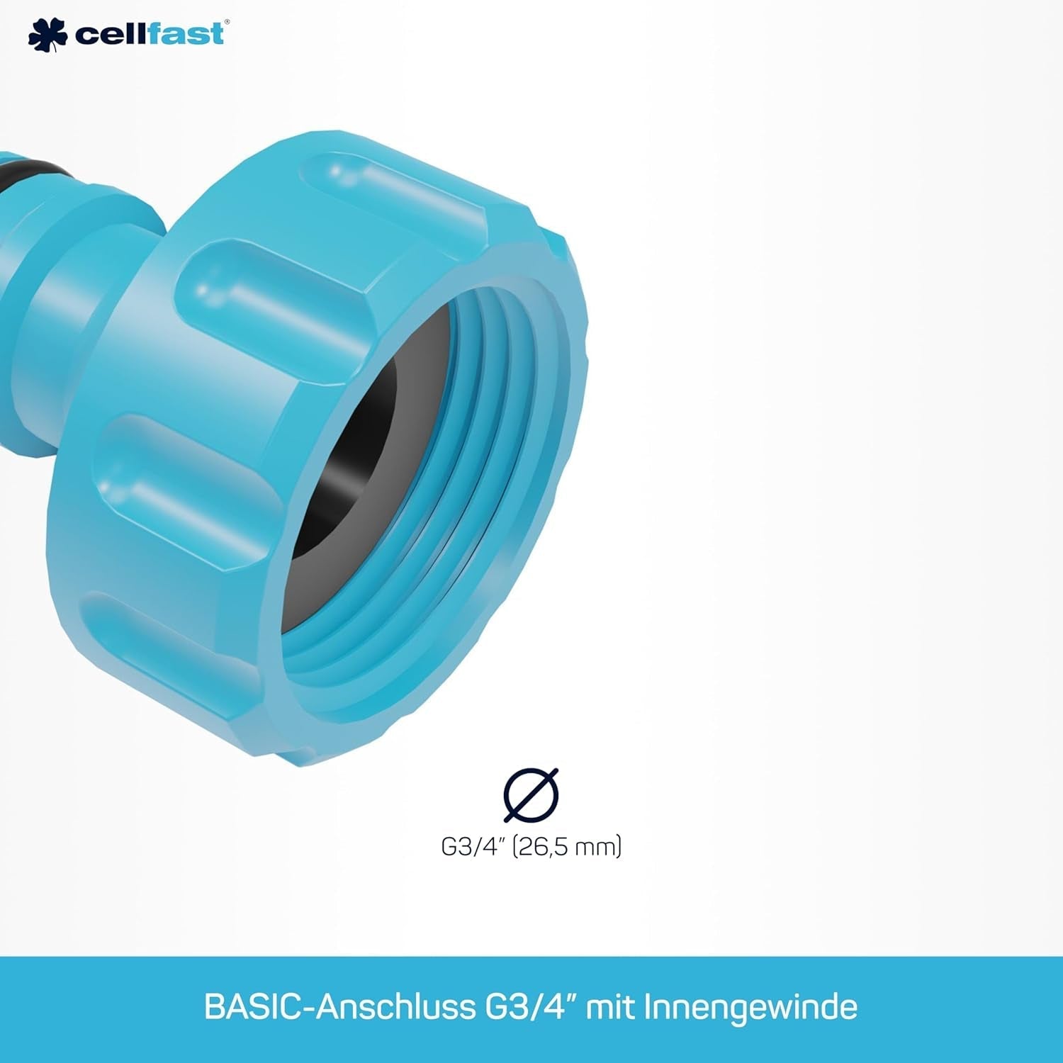 Připojení Cellfast Basic, modré, G3/4" (26,5 mm)