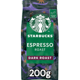 STARBUCKS Espresso pečeně, černá pečeně, celá kávová zrna 200 g (balení 6 ks)