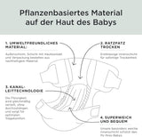 Plenky Kit & Kin Premium, velikost 4 (9–14 kg), počet 128, rostlinné a hypoalergenní, spolehlivá ochrana proti úniku, veganské a bez krutosti