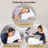 SAHEYER Boční spací polštář s paží, Ergonomický ortopedický polštář, Paměťový pěnový polštář na krk a ramena, Polštář na krk s víceúhlovými rameny pro mnoho poloh spánku (bílé) Krční ortopedické polštáře Naty Shop
