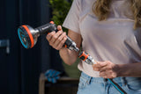 Gardena 39042-M Startovací sada pro kovové rychlospojky pro zahradní hadice, rychlospojky a příslušenství během několika sekund, 4 kusy včetně adaptérů odolných proti úniku pro zástrčku a zásuvku