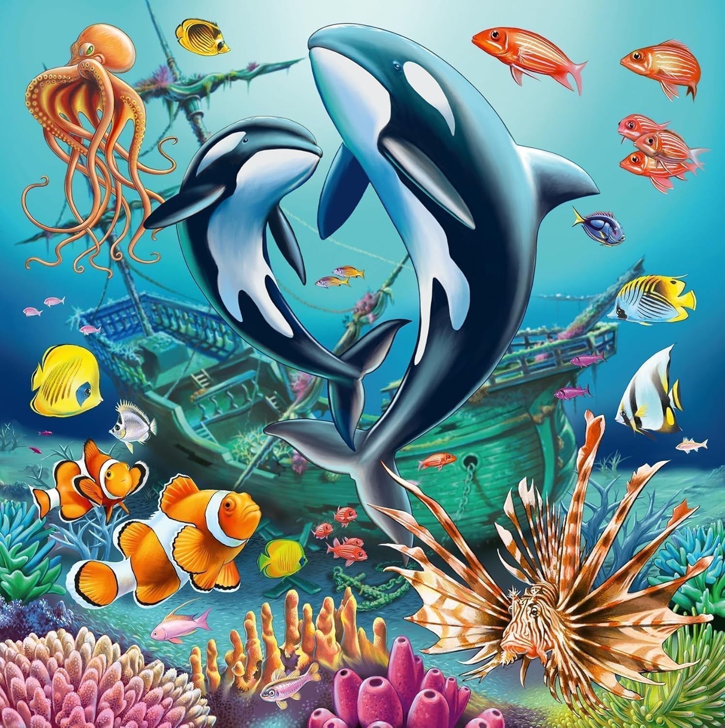 Puzzle Ravensburger pro děti - 12000859 Okouzlující podmořský svět - 3X49 dílků puzzle pro děti od 5 let Puzzle Naty Shop