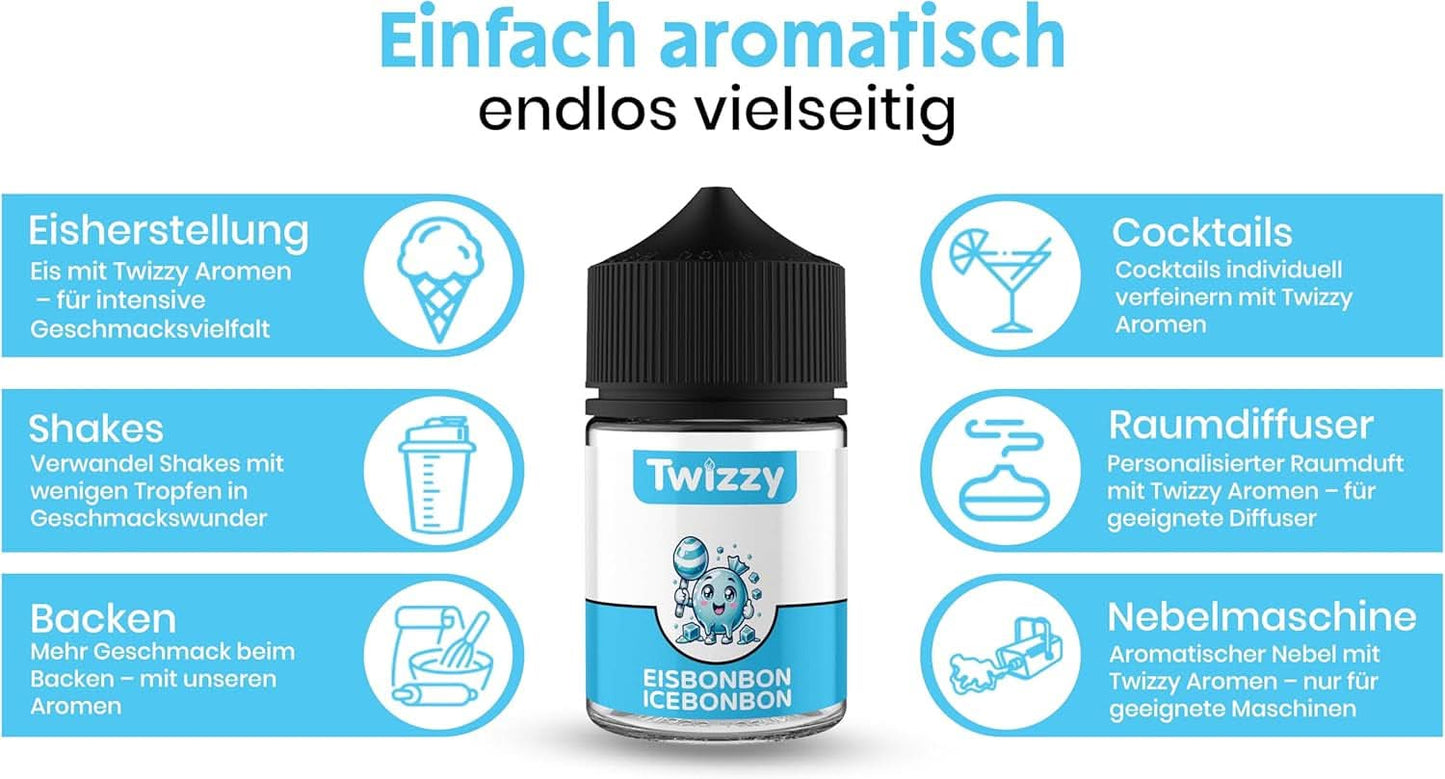 Twizzy Koncentrované Ice Candy Aroma, 60 ml Aromas Naty Shop