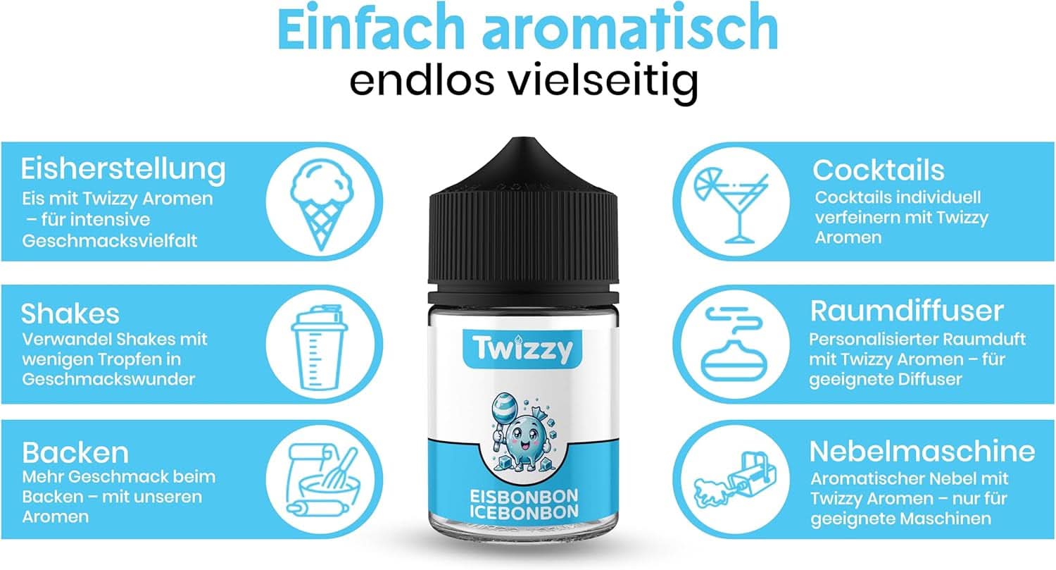 Twizzy Koncentrované Ice Candy Aroma, 60 ml Aromas Naty Shop