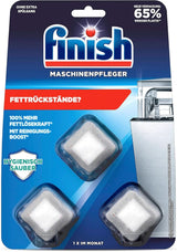 Finish Machine Cleaner Tabs - Tablety do myčky nádobí proti nečistotám a mastnotě uvnitř myčky, 3 tablety Naty Shop