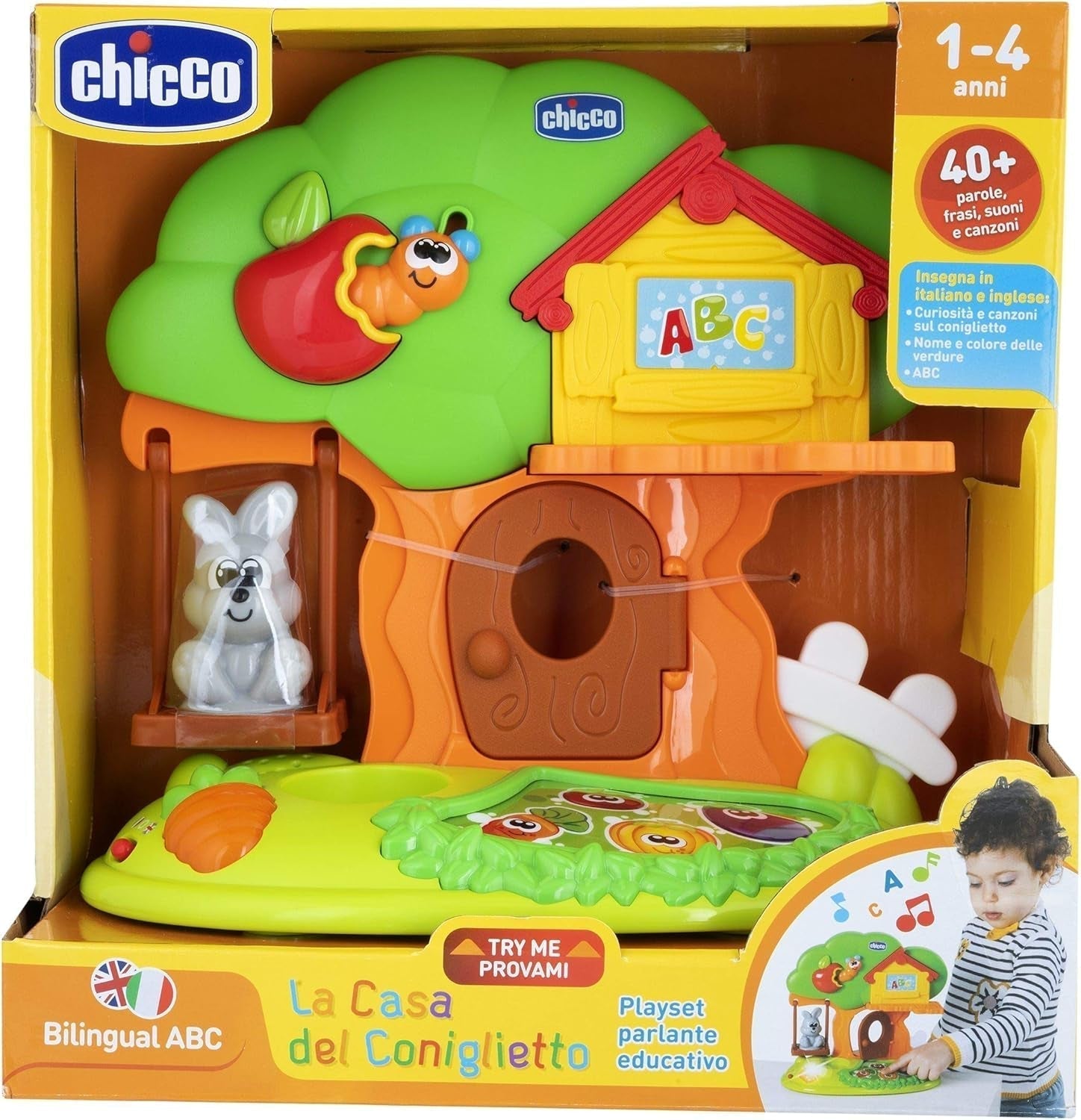 Chicco - Bunny House, elektronická hračka, herní sada, věk 1-4 roky Baby Toys Naty Shop