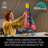 LEGO Technic Tým Emirates Nový Zéland AC75 Závodní jachta Stavebnice plachetnice pro dospělé Dárek pro muže a ženy Kreativní a odpočinková činnost 42174 Stavebnice Besuche den LEGO-Store