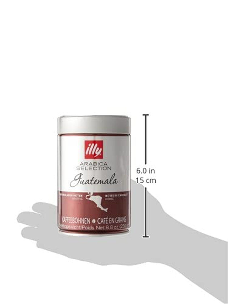 Kávová zrna illy, výběr zrn kávy Arabica, Guatemala, balení 6 ks (6 x 250g)