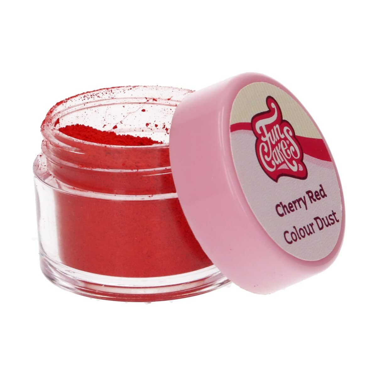 Funcakes Color Dust Cherry Red: Potravinářské barvivo v prášku, na zdobení dortů, s certifikací Halal