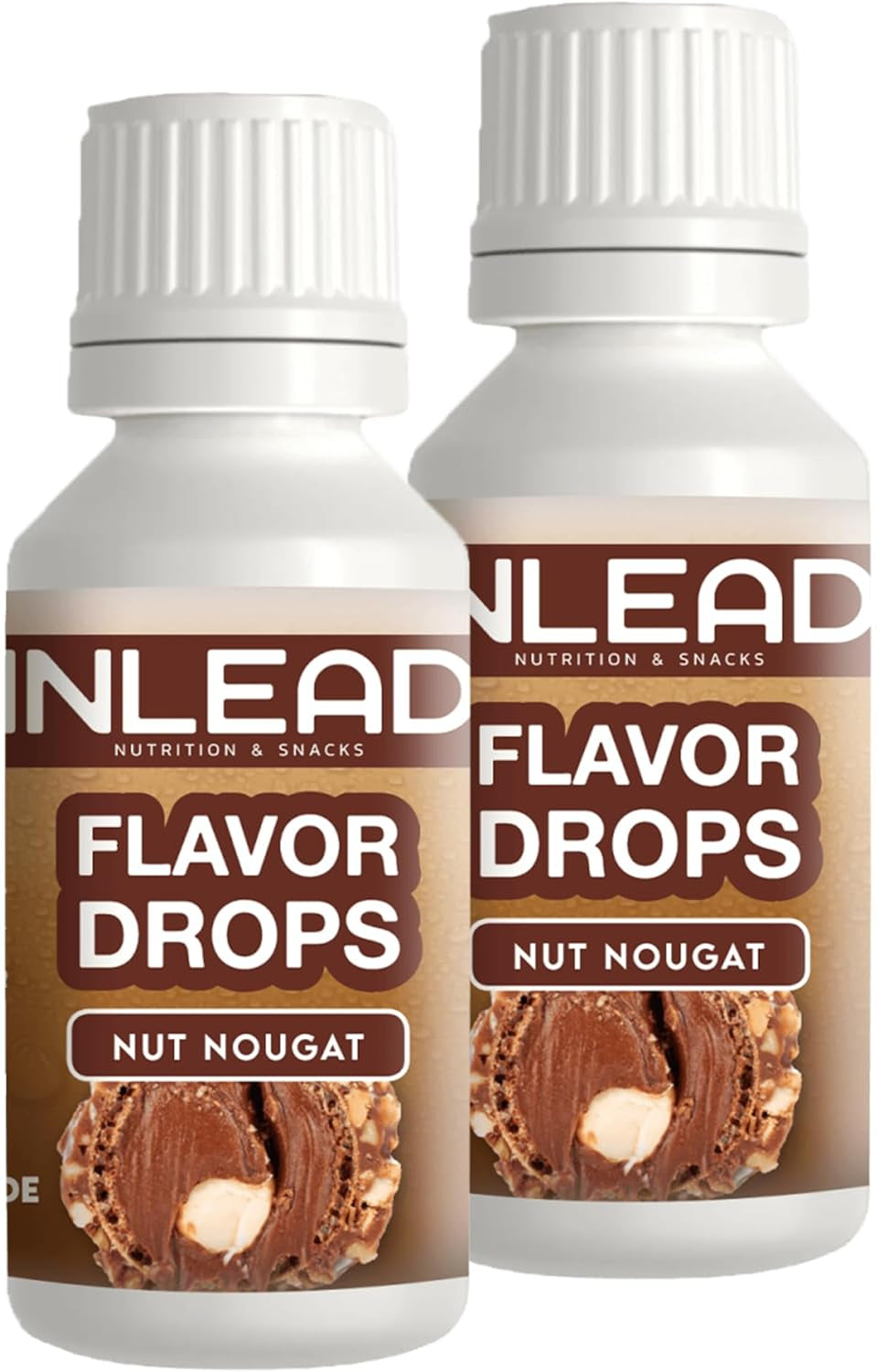 - chuťové kapky | Příchuť do sladidel bez cukru a kalorií Naty Shop 2X 30 ml ořechový nugát - Nuss-Nougat
