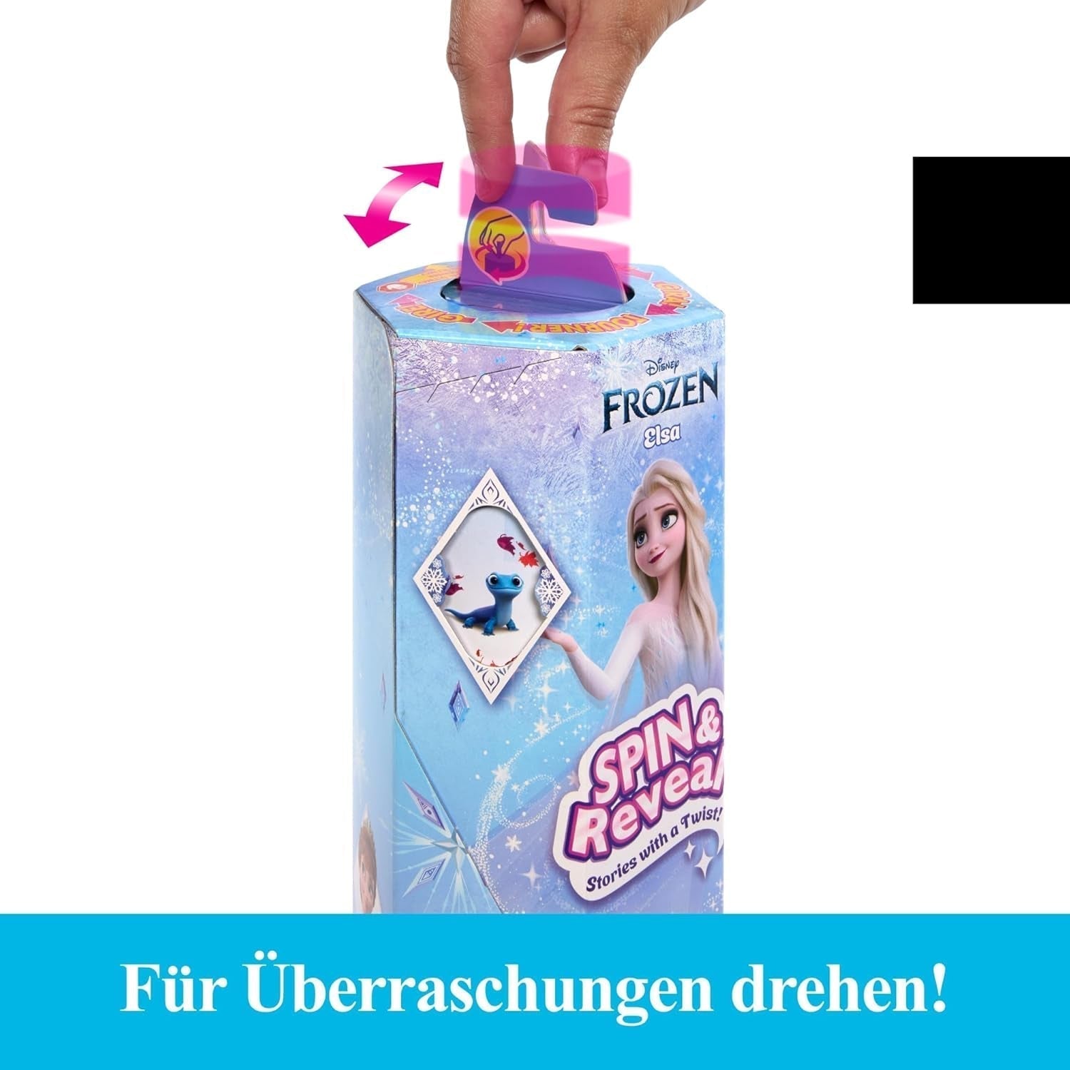 Mattel Disney The Ice Queen Elsa Fashion Set, Spin & Reveal s 11 překvapeními, včetně 5 doplňků, 5 samolepek a scénky, inspirované Disneyho filmem, HTG25 Naty Shop Dolls