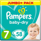 Plenky Pampers 81657566 Baby-Dry Pants, bílé