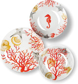Stolní servis Excelsa Coral, 18 kusů, porcelán, červená