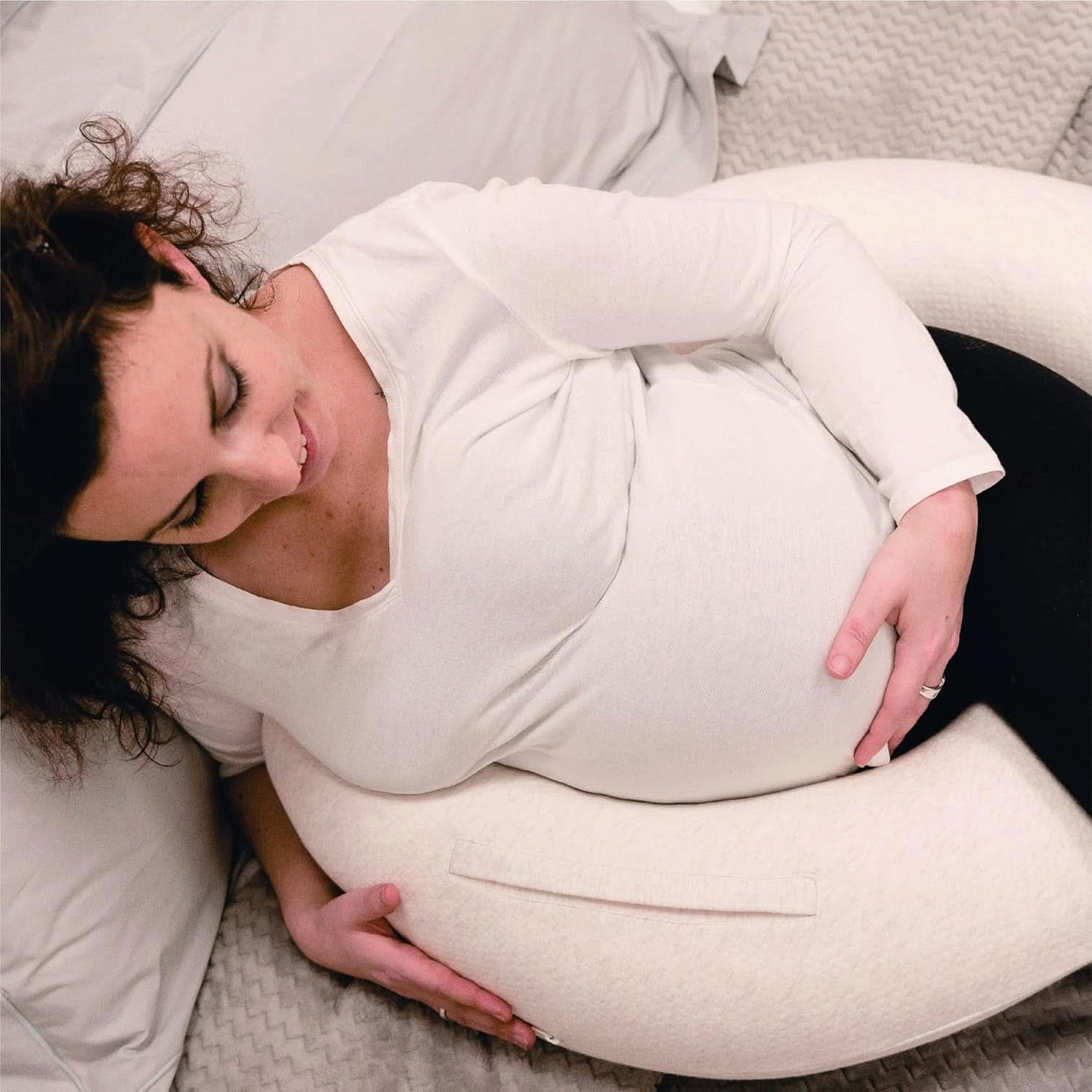 Multifunkční kojící polštář, 4v1, Soft Nova, béžový, jeden polštář: 202 cm, křeslo, 40 X 75 X 22 cm Příslušenství Potraviny a kojení Bebe Naty Shop