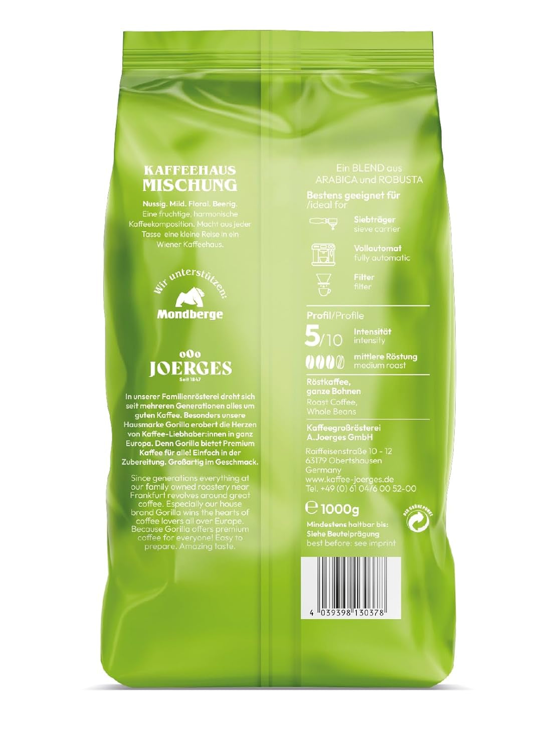 Joerges Coffee Blend, 1 kg (balení se může lišit) (balení 2 ks)