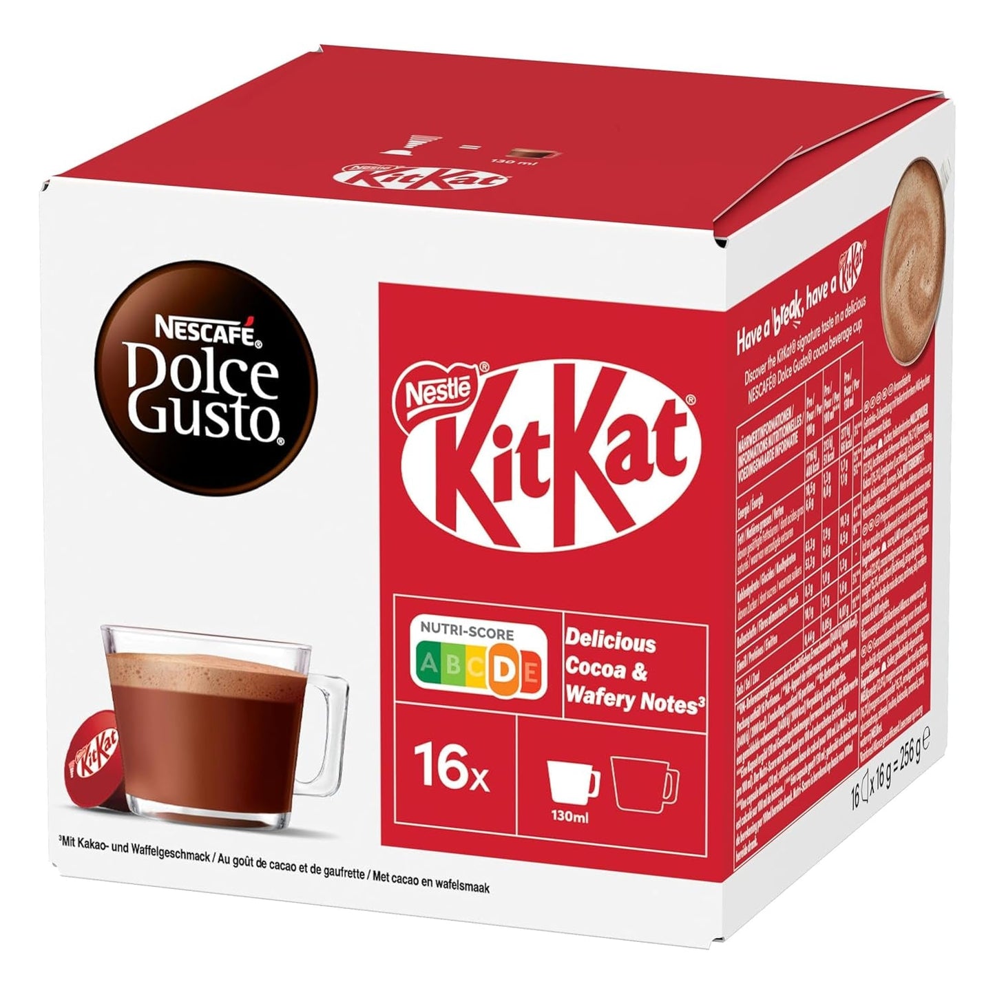NESCAFÉ DOLCE GUSTO Kitkat Kaffeekapseln 3er Pack (3 x 16 kapslí)