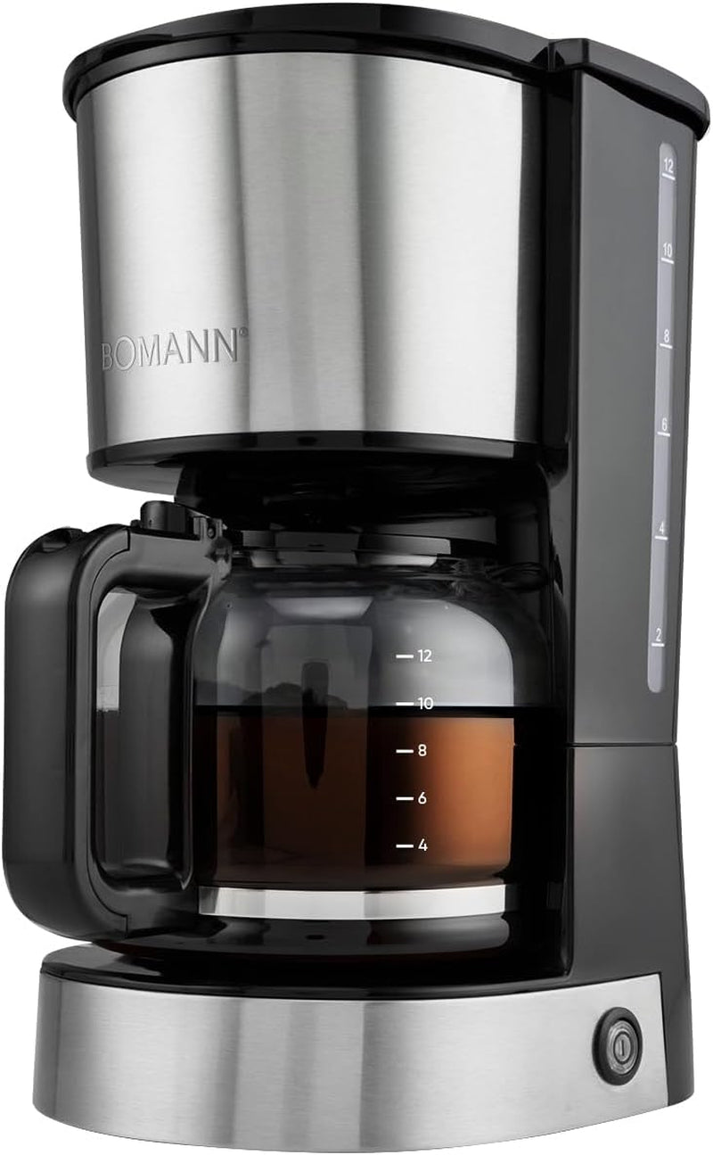 Kávovar na espresso s filtrem Bomann® | na 12-14 šálků | Kávovar na espresso s filtrem | Pouzdro z nerezové oceli | Proti kapání | Espresso | Kávovar na espresso s filtrem | 800W | KA 6071 CB