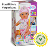 BABY Born Lena (holčička) 36 cm, panenka se 7 funkcemi pro děti od 1 roku, funguje bez baterie, velká panenka 36 cm, 834596 Zapf Creation, růžové panenky Naty Shop