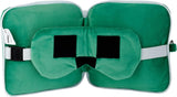 Puckator Relaxeazzz Minecraft Creeper Plyšový cestovní polštářek a maska na oči Opěrka hlavy Polštář na spaní Polštář na krk Cestovní polštář Maska na spaní Děti a dospělí na cesty Auto Vláček Příslušenství do letadla Cestovní polštáře Naty Shop