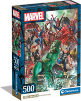 Puzzle Clementoni Marvel 500 kusů pro dospělé - Puzzle pro dospělé o rozměrech 49 x 36 cm - Náročné puzzle pro dospělé od Clementoni 35546 Puzzle Naty Shop Výchozí název