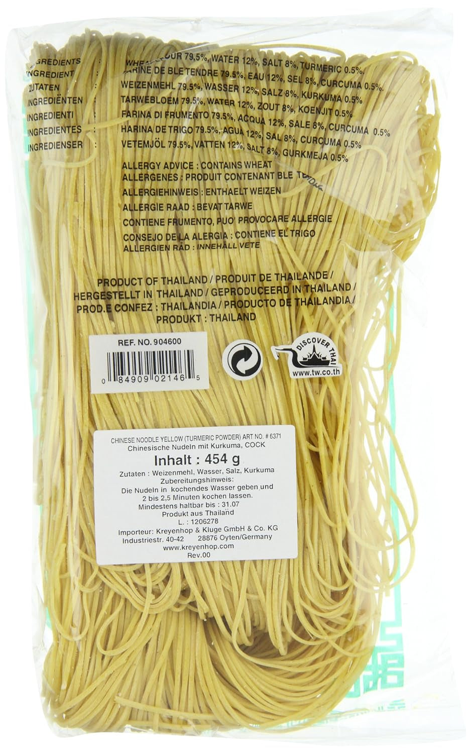 Čínské kohoutí nudle (1 balení x 454 g)